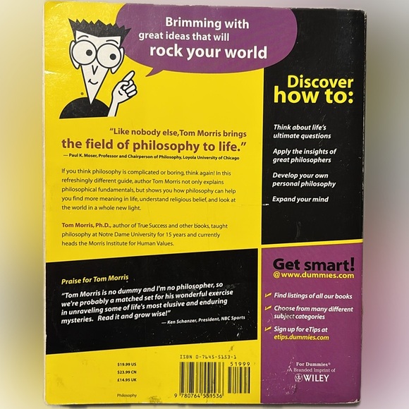 Book 📕 Philosophy for Dummies📕
By: Tom Morris - Picture 2 of 2